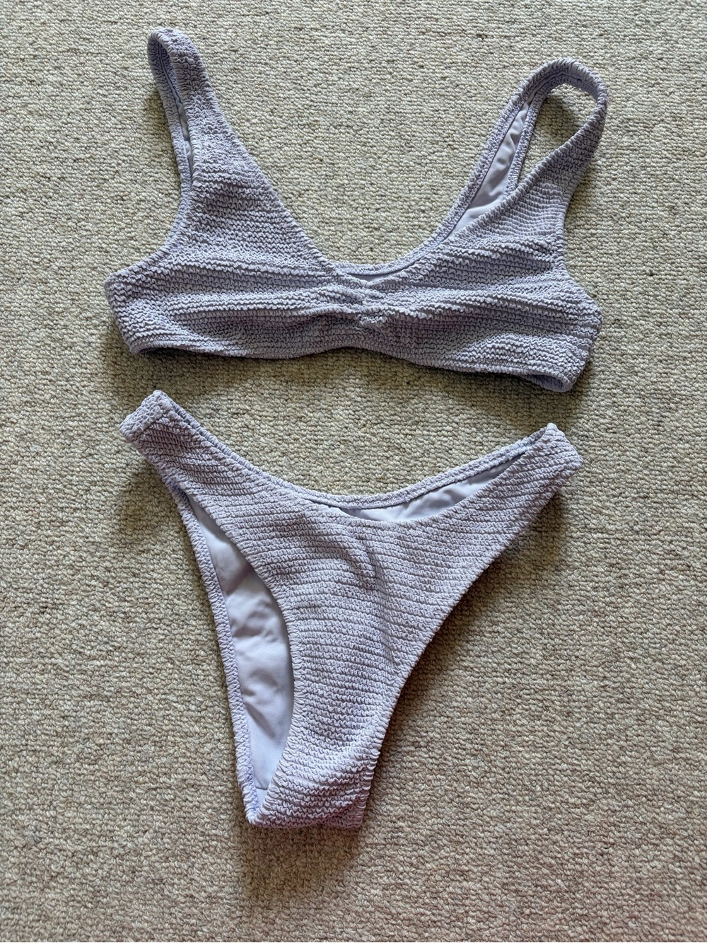 PacSun Lavender Textured Bikini Set
